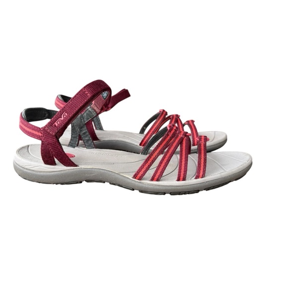 Teva Women's Strappy Red Sandals - Picture 1 of 9